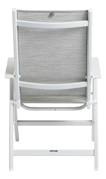 BASIC PLUS polohovací, hliníkové křeslo - bílá/světle šedá