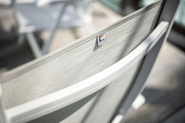 BASIC PLUS polohovací, hliníkové křeslo - bílá/světle šedá