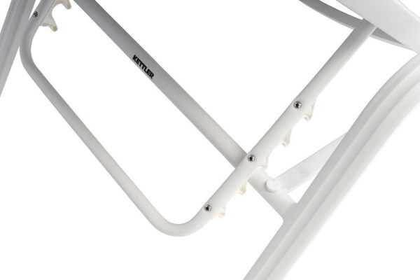 BASIC PLUS hliníkové lehátko - bílá/světle šedá