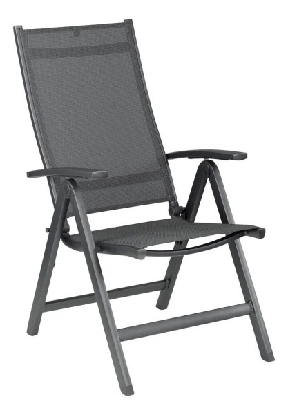 EASY polohovací, hliníkové křeslo - antracit/ antracit