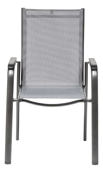 CIRRUS stohovatelné, hliníkové křeslo - antracit/šedá