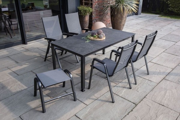 CIRRUS stohovatelné, hliníkové křeslo - antracit/šedá