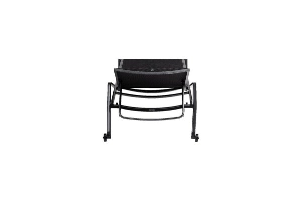 DIAMOND hliníkové lehátko s teakovými područkami - antracit/antracit