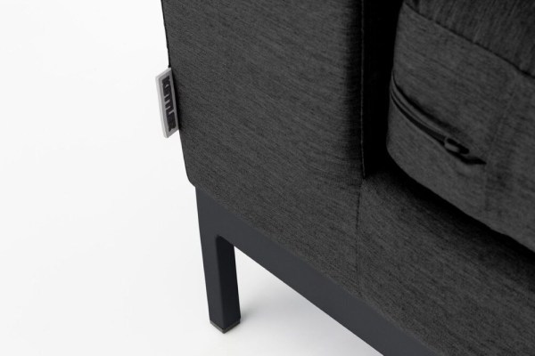 EGO MODULAR ukončovací díl pravý - antracit/antracit/sunbrella®