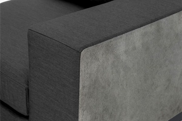 EGO MODULAR ukončovací díl pravý - antracit/antracit/sunbrella®