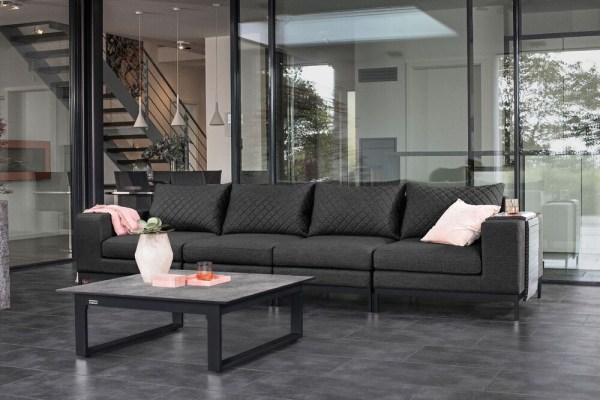 EGO MODULAR ukončovací díl pravý - antracit/antracit/sunbrella®