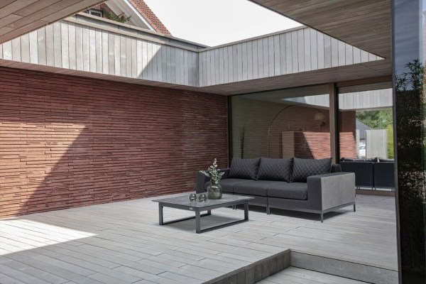 EGO MODULAR ukončovací díl levý - antracit/antracit/sunbrella®