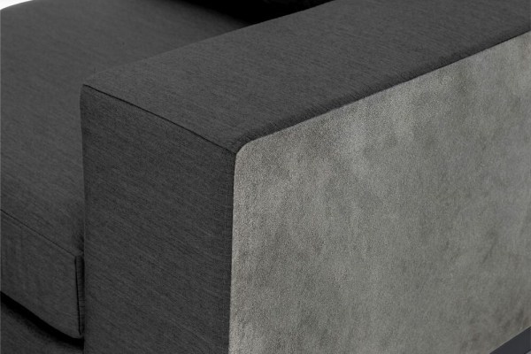 EGO MODULAR ukončovací díl levý - antracit/antracit/sunbrella®