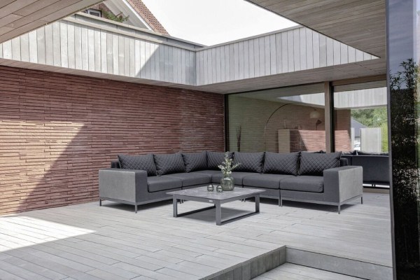 EGO MODULAR ukončovací díl levý - antracit/antracit/sunbrella®