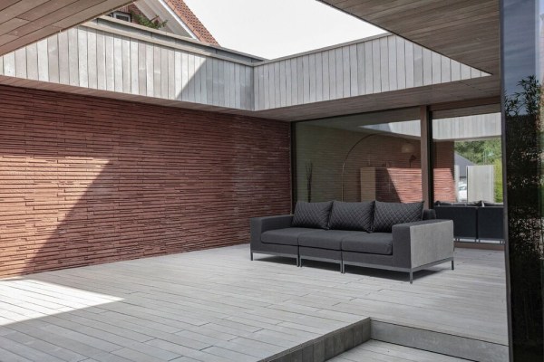 EGO MODULAR ukončovací díl levý - antracit/antracit/sunbrella®