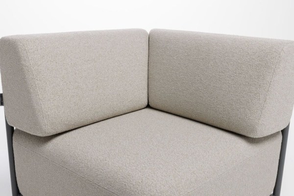 TRIBE rohový díl - antracit/béžová