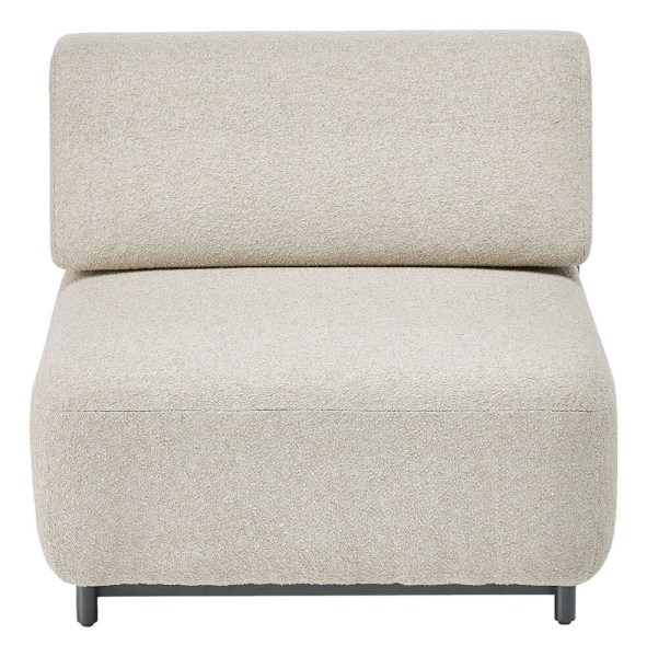 TRIBE křeslo/středový díl - antracit/béžová