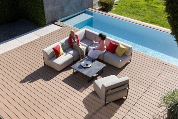 TRIBE pohovka/středový díl - antracit/béžová