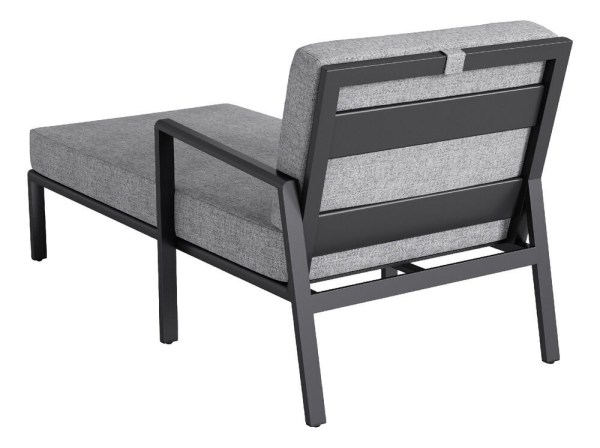 ZENITH ukončovací lehátkový díl pravý - matný antracit/světle šedá