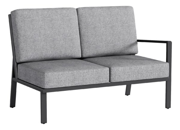 ZENITH ukončovací díl pravý - matný antracit/světle šedá