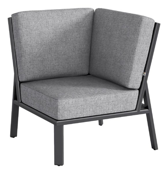 ZENITH rohový díl - matný antracit/světle šedá