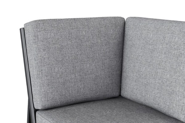 ZENITH rohový díl - matný antracit/světle šedá