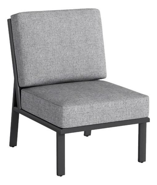 ZENITH křeslo/středový díl - matný antracit/světle šedá