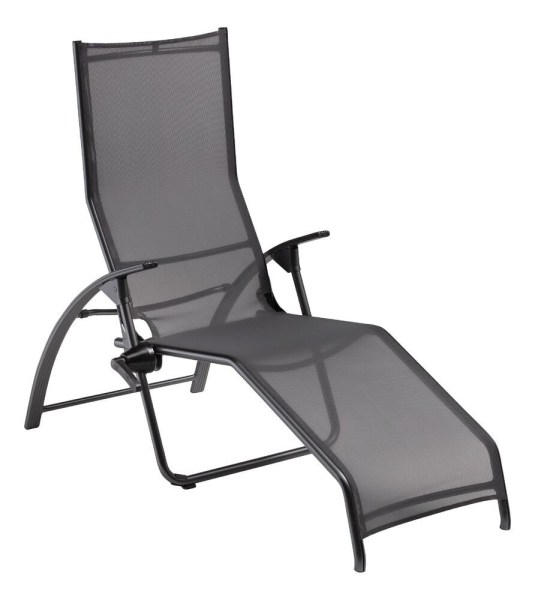 TAMPA sklápěcí lehátko - antracit/antracit