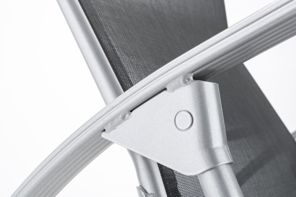 TAMPA sklápěcí lehátko - antracit/antracit