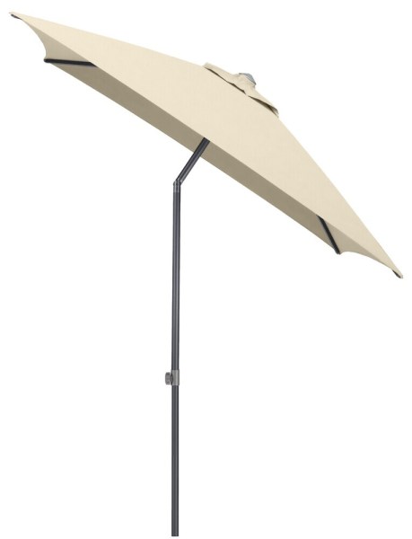 Slunečník KETTLER EASY PUSH 200x200 cm - matný antracit/béžová - voděodolný