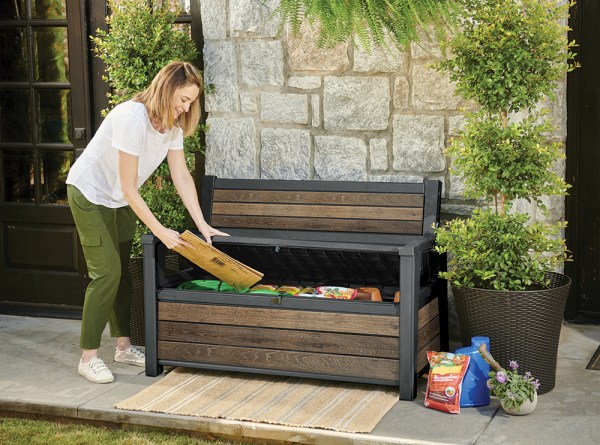 DECO GARDEN lavice 227 L - Walnut