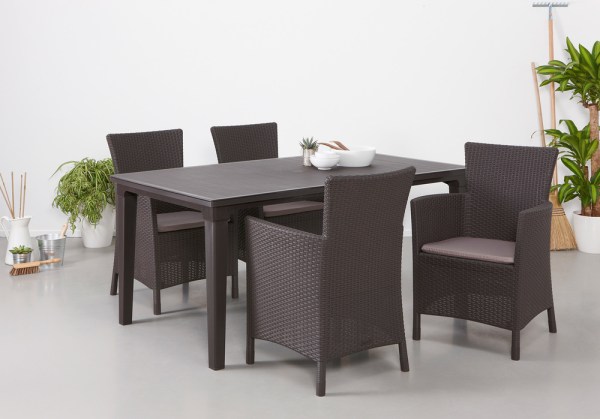 IOWA (MONTANA) křeslo - hnědé + šedohnědé podušky