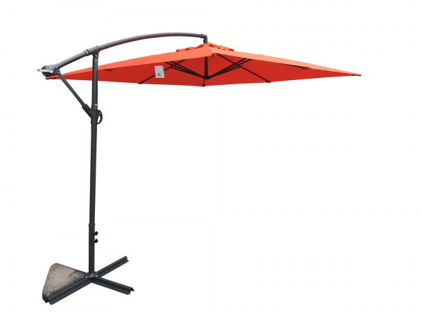 Slunečník kovový 8080 - 270x270cm - terracota