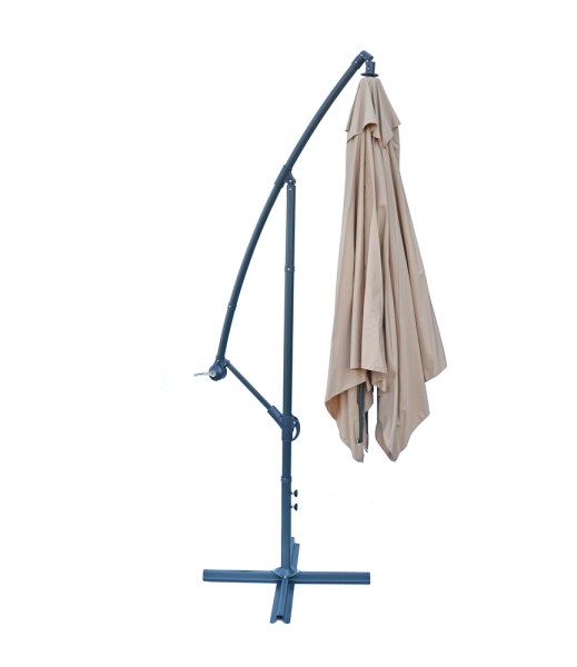 Slunečník kovový NEPROMOKAVÝ 8080 - 270x270cm - béžový