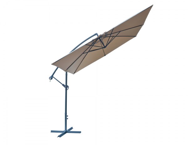 Slunečník kovový NEPROMOKAVÝ 8080 - 270x270cm - béžový