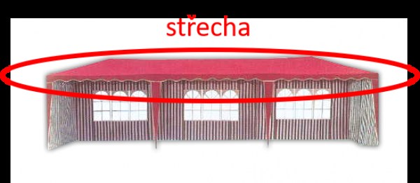 Střecha k altánu 3901-PL - červená