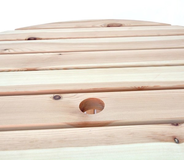 PIKNIK ROUND MASIV souprava dřevěná - PŘÍRODNÍ