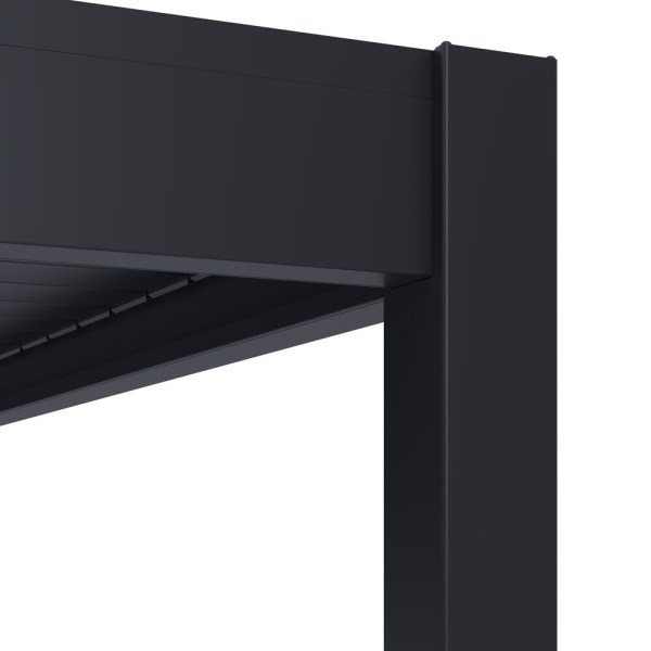 Bioklimatická pergola INTRO PLUS 4x3 m, hliník - do stěny