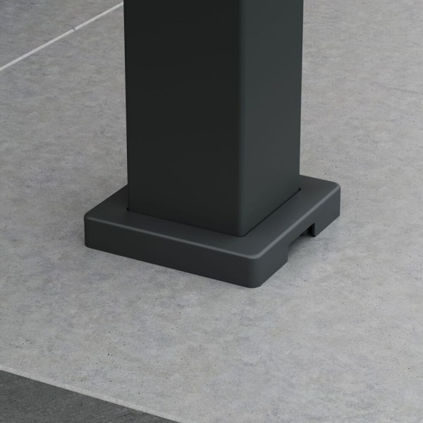 Bioklimatická pergola INTRO DUO 4x4 m, hliník - volně stojící