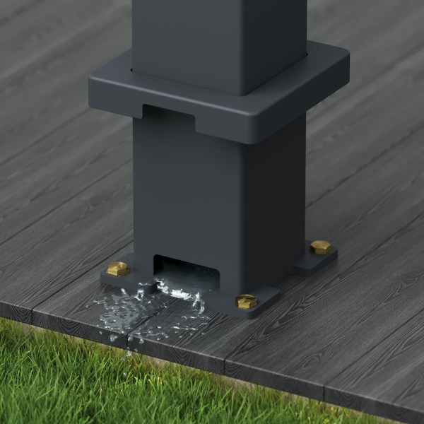 Bioklimatická pergola INTRO DUO 8x4 m, hliník - volně stojící