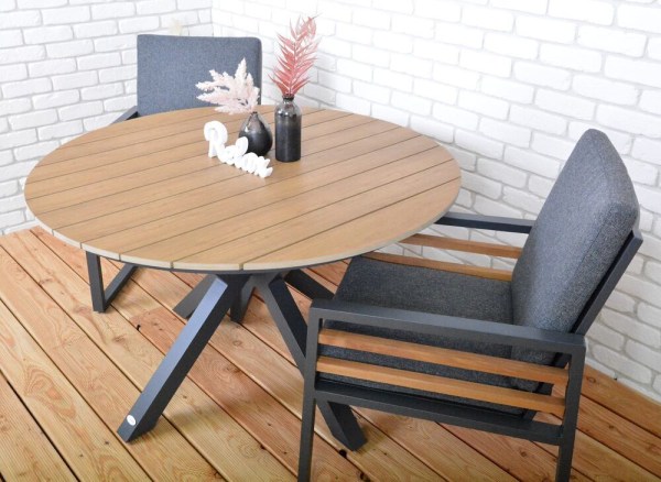 GIVERNY hliníkový stůl ø120 cm