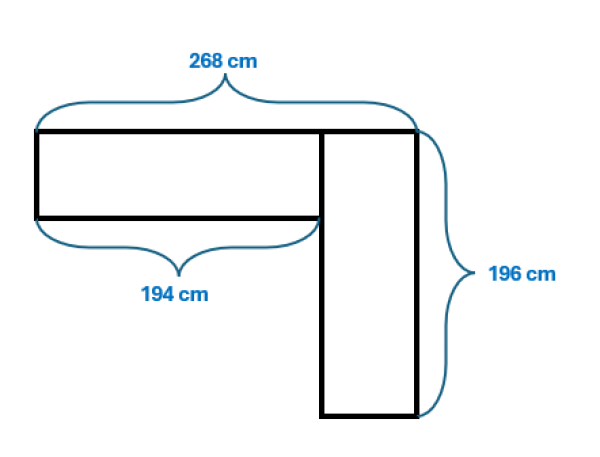 EDINBURGH rohová hliníková souprava