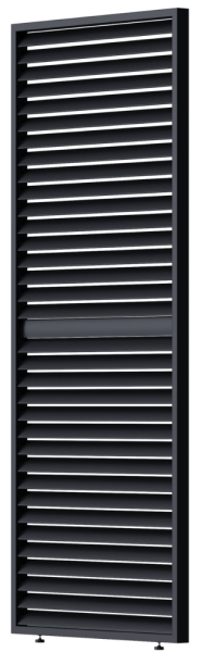 PANEL ZASTÍNĚNÍ ANTRACIT, SKLÁPĚCÍ LAMELY, HORIZONTÁLNÍ 1 m pro bioklimatickou pergolu