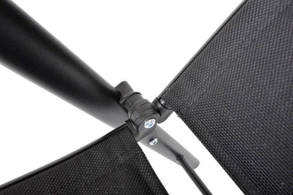  ZWC-235 zahradní polohovací křeslo hliníkové - černá