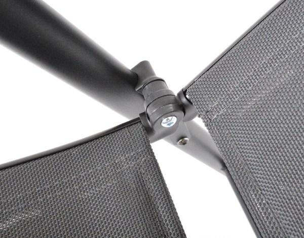  ZWC-235 zahradní polohovací křeslo hliníkové - šedá