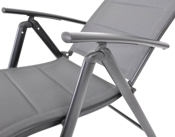  ZWC-235 zahradní polohovací křeslo hliníkové - šedá