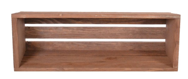 Truhlík MODERN 51 cm - s plastovým květináčem, hnědá