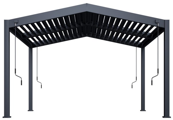 Bioklimatická pergola APEX 4x3,6 m, hliník - volně stojící