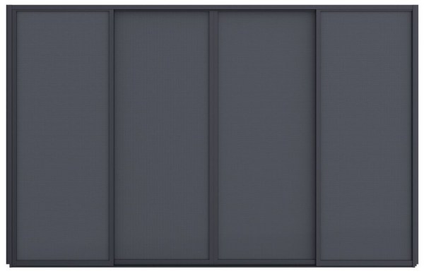 posuvná ZÁSTĚNA 4 m pro bioklimatickou pergolu - šedočerná