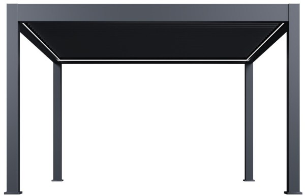 Luxusní ELEKTRICKÁ bioklimatická pergola PRESTIGE 4x4 m, hliník - volně stojící