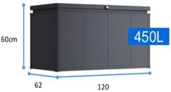 NOBLE 450 L ocelový úložný box