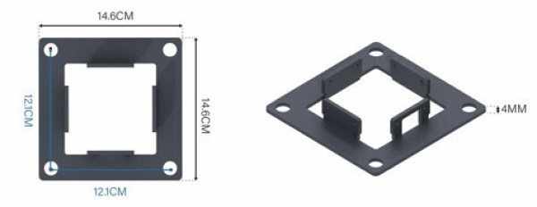 Bioklimatická pergola ECO 3x3 m, ocel - volně stojící