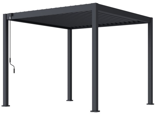 Bioklimatická pergola ECO 3x3 m, ocel - volně stojící