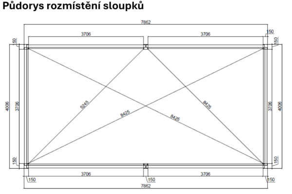 Luxusní ELEKTRICKÁ bioklimatická pergola PRESTIGE 8x4 m, hliník - volně stojící