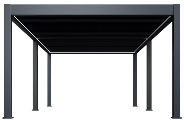 Luxusní ELEKTRICKÁ bioklimatická pergola PRESTIGE 8x4 m, hliník - volně stojící